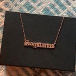 Sagittarius Necklace Dipped In RoseGold... Gold Photo 0