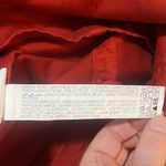 ZARA Overall Mini Dress Peekaboo Back Top Stitching Orange Small Photo 8