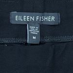 Eileen Fisher Size M Black Straight Leg Pants Stretchy Capsule Made in USA Photo 1