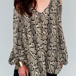 Show Me Your Mumu Peek a Boo Cold Shoulder Tunic | Python Press | Small Photo 0