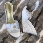 BCBGeneration White Wedge Sandals 7.5 Photo 0