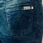 7 For All Mankind NWOT Skinny Corduroy Pant Dark Teal Size 30 Photo 4
