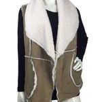 Caslon Reversible Faux Shearling Vest XS Photo 0
