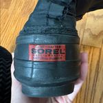 Sorel Snowlion Boots Waterproof Winter Warm Rubber black women's size 9 Photo 12