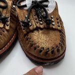 Coach Metallic Gold Rexy Roccasin Slip On Flats Size 7 Photo 10