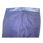 Paige NWT $229 Womens  Premium Hancock Eclipse Dark Leather Waist 28 New Jeans Photo 2