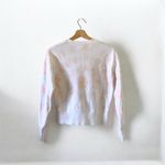 Madewell White Peach Tie Dye Pullover Crewneck Cropped Sweatshirt Size XXS Photo 5