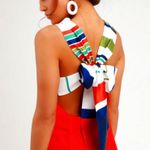 Lulus Orange Bow Tie Dress Photo 1