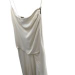 Haute Hippie  100% Silk Asymmetric One Shoulder Draped Wide Leg Jumpsuit Sz 6 Photo 4