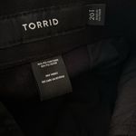 Torrid Pintuck Trouser Boot Faux Leather High Rise Pant Black Sz 20T Pockets Photo 5