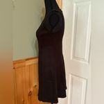 Altar'd State Black Mini Dress with suede look and feel w/ back keyhole cutout Photo 2