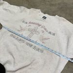 Tultex Vintage  coquette cottagecore y2k Amazing grace cross sweatshirt Photo 3