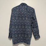 Frank & Eileen  Frank Blue Floral Classic Button Up Shirt‎ Size XS Photo 3