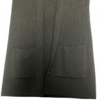 Massimo Dutti  Womens Black Wool Blend Cardigan Size Medium Photo 2