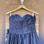 ml monique lhuillier strapless dress size 6 Blue Photo 5