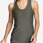 Eddie Bauer Womens  Infinity Ribtrim Racerback Tank Top Green/Gray - Sz XL Photo 0