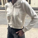 Brandy Melville  Oatmeal Cream Cropped Hoodie Photo 1