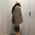 Le lis  Cheetah animal print Faux Fur cropped button jacket size Medium NWT Photo 3