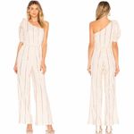 Tularosa NEW  Bobbi jumpsuit rose pink stripe women’s‎ size large Photo 1