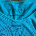 Aeropostale Turquoise Zodiac Graphic Y2K Cropped Top - Size S (oversized) โ 17โ Photo 1