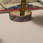 LC Lauren Conrad Signed LC - Women’s Metal Costume Bangle Bracelet Gold Tone / Blue / Aqua Enamel Photo 10