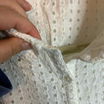 Old Navy NWT  WHITE SHORT SLEEVE EYELET DRESS Photo 5