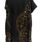 Mango black & gold dress Size XL Photo 0