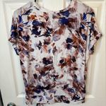 Simply Vera  Wang Purple Floral Lightweight Short Sleeve T-Shirt Size Small Photo 2