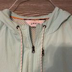 Orvis  Light Aqua / Teal Hooded Jacket from Luxury outdoor brand! Spring WEATHER! Photo 1