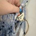 World Market | Blue Patterned Sleeveless Ruffle Bottom Midi Dress Size S/M NWT Photo 2