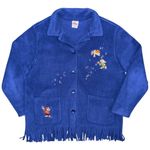 Disney VTG 90s Store Fleece Jacket Large Snow White Seven Dwarfs Embroidered Photo 0