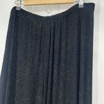 Onyx Nite  By Wendye Chaitin Black Shimmer Pants Pull On Wide Leg Evening Sz 18 Photo 5