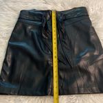 OLIA Black Leather (look like Skirt) but not leather size Xl length 19” Photo 8