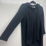 LOGO By Lori Goldstein LOGO Lori Goldstein Long Sleeve Black Hooded Tunic Womens Size PetiteXS Pockets Photo 4