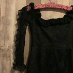 Lovers + Friends  Black Lace Long Sleeve Dress XS Photo 5