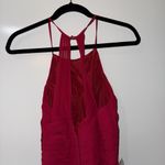 NEW Azazie Ginger A-Line Halter Pleated Chiffon Bridesmaid Dress Burgundy A8 Photo 3