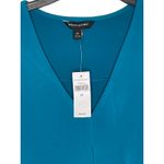 Banana Republic  Women's Tank Top Teal V-neck Single-Pleat Shell Blue‎ Sz. XS NWT Photo 1