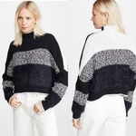 Free People Sunbrite Mock Neck Sweater in Cool Night Combo Photo 2