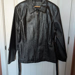 Jacqueline Ferrar Vintage  Women's Leather Jacket W10 Black Photo 0