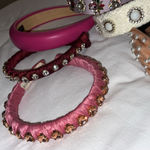 lot of 6 headbands from anthropologie tasha and boutiques pink rhinestones Photo 3