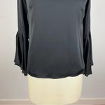 Milly  Black Stain Bell Sleeve Blouse Photo 3
