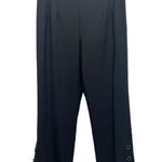 Club Monaco NWOT Club Monoco Linnzie Pants Wool Blend Stretch Cropped Buttons Black Size 4 Photo 2