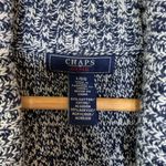 CHAPS Navy/White Cardigan Knitted Sweater Vest Size L Photo 2