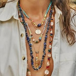 Free People  Multicolor Sea Shell Layering Necklace Ariana Ost Photo 0