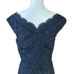 Katherine Kelly Women's Dress Sz 6 Black Lace Evening Party Cocktail Sheath Photo 4