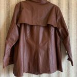 Dialogue  Genuine Leather Jacket Brown Women Size XL Unisex Vintage Coat Photo 3