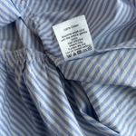 J.Crew  Woman's Size Medium‎ Peplum Top Blue White Stripe Bow Detail Cotton Photo 8