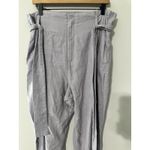 ON 34TH NWT Linen Blend Belted Paperbag High Waist Ankle Pants Lavender Size 16 Purple Photo 4