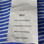 J.Crew ‎ Striped Blazer Cotton Button Front Pockets Blue White Size 8 Photo 5