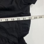 Odd Molly Black Dress Sz 4 Long Sleeve V Neck Eyelet embroidered Photo 5